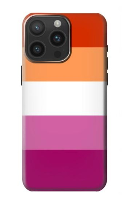 S3887 Drapeau de la fierté lesbienne Etui Coque Housse pour iPhone 15 Pro Max