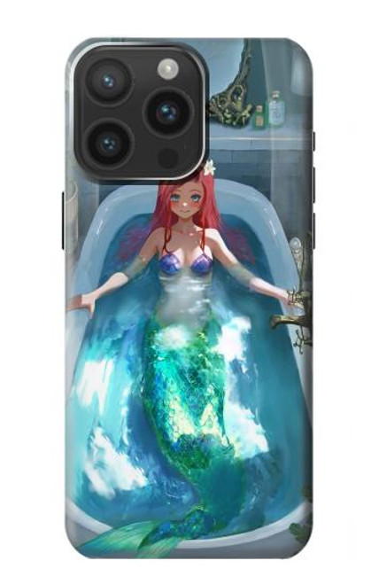 S3911 Jolie petite sirène Aqua Spa Etui Coque Housse pour iPhone 15 Pro Max