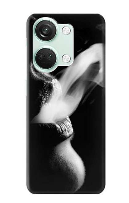 S0917 Sexy lèvres Fille de fumer Etui Coque Housse pour OnePlus Nord 3