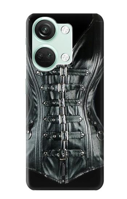 S1639 Gothique Corset Noir Etui Coque Housse pour OnePlus Nord 3