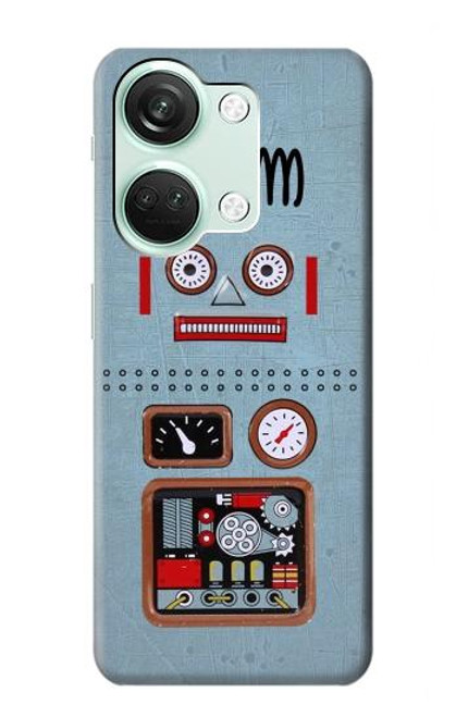 S3040 Retro Robot Jouet Etui Coque Housse pour OnePlus Nord 3