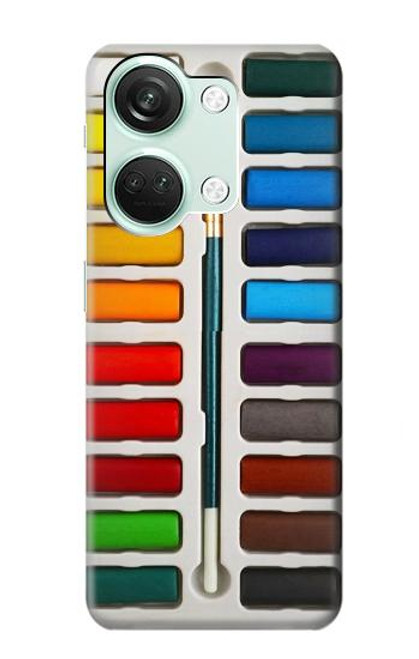 S3243 Ensemble de peinture aquarelle Etui Coque Housse pour OnePlus Nord 3