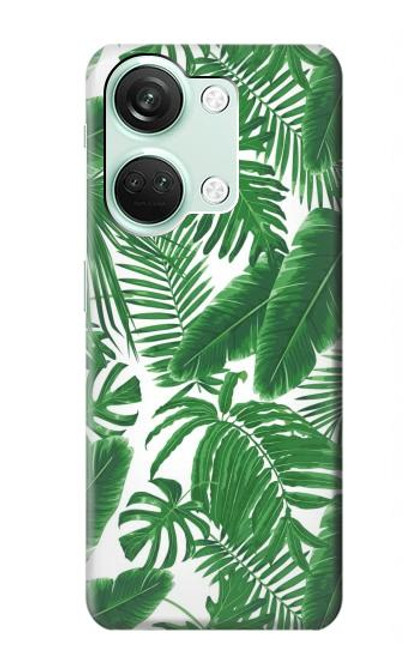 S3457 Papier Palm Monstera Etui Coque Housse pour OnePlus Nord 3