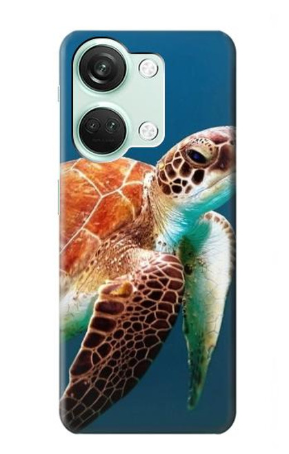 S3497 Vert tortue de mer Etui Coque Housse pour OnePlus Nord 3