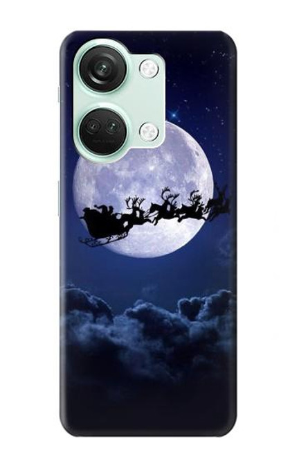 S3508 Noël Père Noël Lune Etui Coque Housse pour OnePlus Nord 3