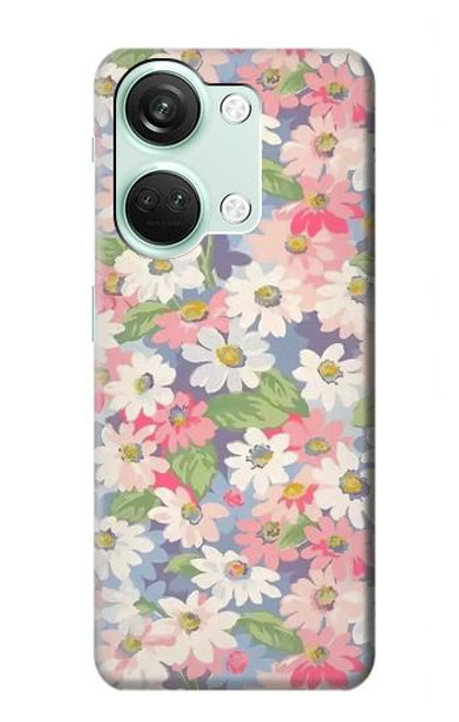 S3688 Motif d'art floral floral Etui Coque Housse pour OnePlus Nord 3