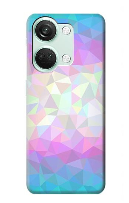 S3747 Polygone de drapeau trans Etui Coque Housse pour OnePlus Nord 3