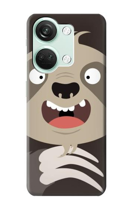 S3855 Dessin animé visage paresseux Etui Coque Housse pour OnePlus Nord 3