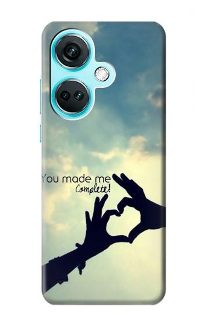 S2640 Vous avez fait de moi l'amour complet Etui Coque Housse pour OnePlus Nord CE3
