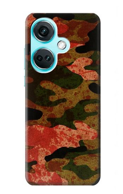 S3393 Camouflage sang Splatter Etui Coque Housse pour OnePlus Nord CE3