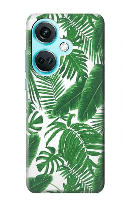 S3457 Papier Palm Monstera Etui Coque Housse pour OnePlus Nord CE3