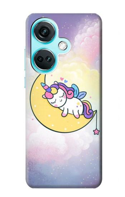 S3485 Mignon sommeil Licorne Etui Coque Housse pour OnePlus Nord CE3