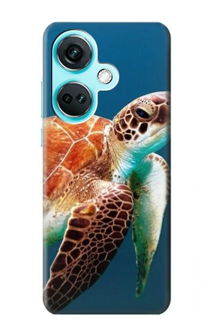 S3497 Vert tortue de mer Etui Coque Housse pour OnePlus Nord CE3