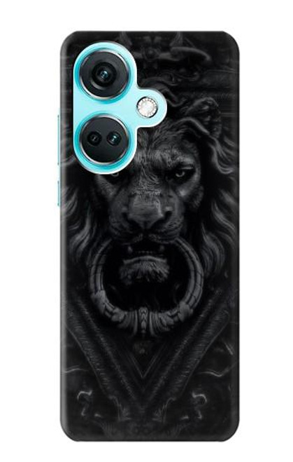 S3619 Lion noir gothique Etui Coque Housse pour OnePlus Nord CE3