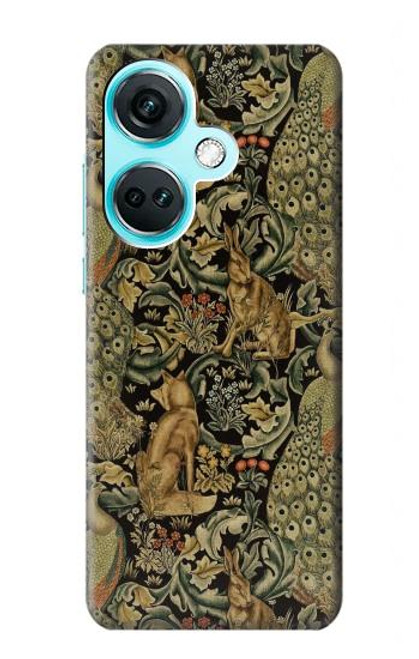 S3661 William Morris Forest Velvet Etui Coque Housse pour OnePlus Nord CE3