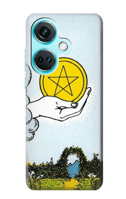 S3722 Carte de tarot Pièces de l'As des Pentacles Etui Coque Housse pour OnePlus Nord CE3