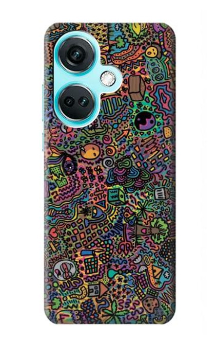 S3815 Art psychédélique Etui Coque Housse pour OnePlus Nord CE3