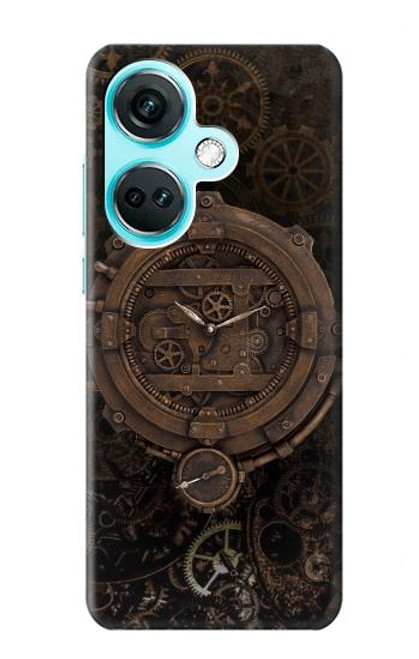 S3902 Horloge Steampunk Etui Coque Housse pour OnePlus Nord CE3