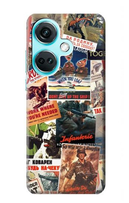 S3905 Affiche vintage de l'armée Etui Coque Housse pour OnePlus Nord CE3