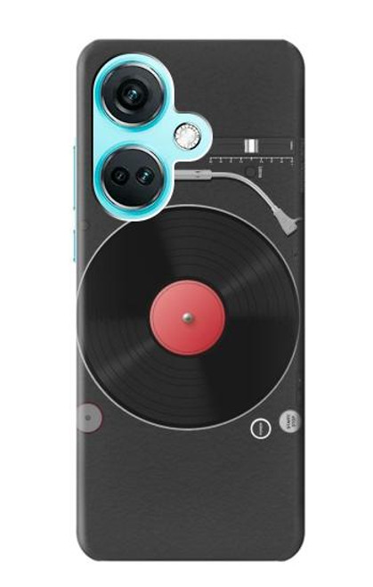 S3952 Graphique de tourne-disque vinyle tourne-disque Etui Coque Housse pour OnePlus Nord CE3
