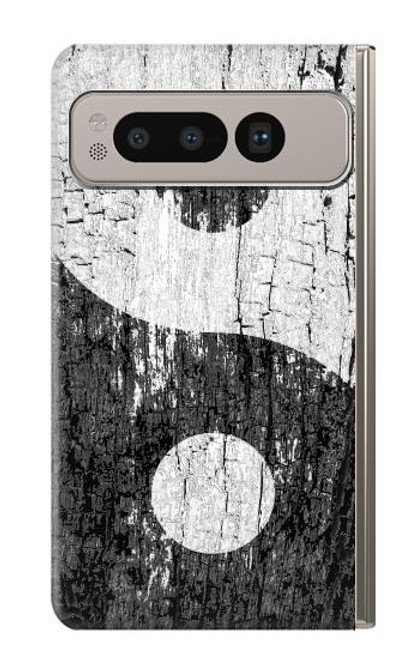 S2489 Yin Yang Bois imprimé graphique Etui Coque Housse pour Google Pixel Fold