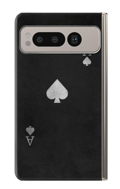 S3152 Noir Ace of Spade Etui Coque Housse pour Google Pixel Fold