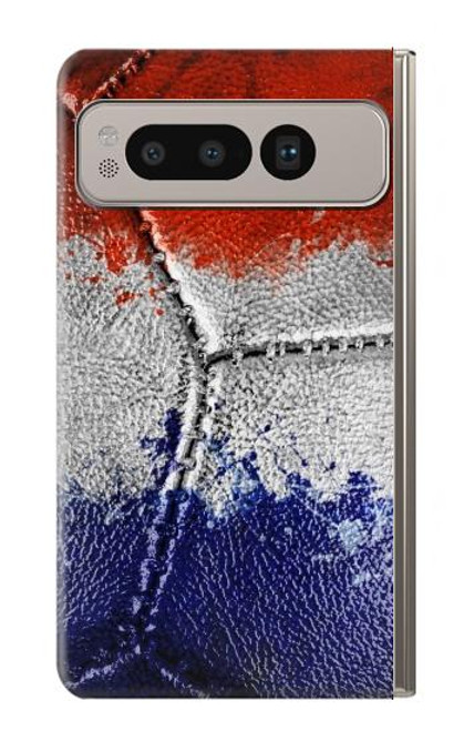 S3304 France Drapeau graphique Football Millésime Etui Coque Housse pour Google Pixel Fold