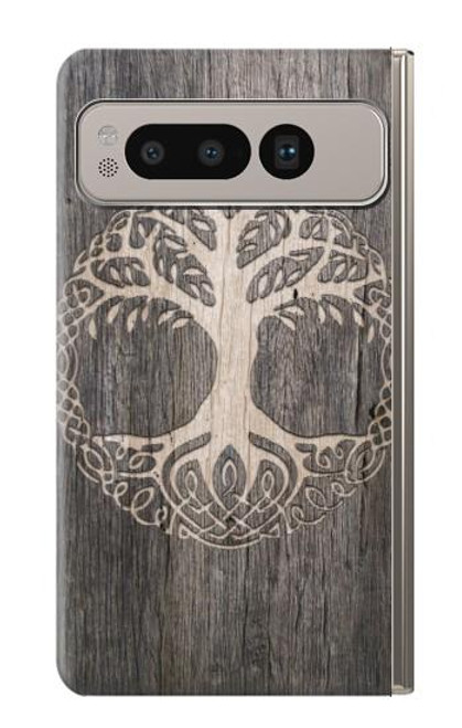 S3591 Viking Arbre de vie Symbole Etui Coque Housse pour Google Pixel Fold