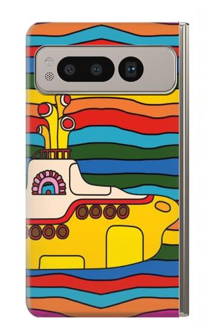 S3599 Hippie submarin Etui Coque Housse pour Google Pixel Fold