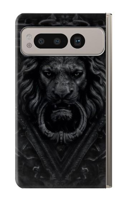 S3619 Lion noir gothique Etui Coque Housse pour Google Pixel Fold