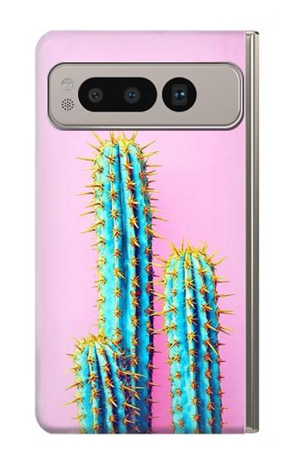 S3673 Cactus Etui Coque Housse pour Google Pixel Fold