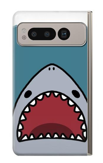 S3825 Plongée en mer de requin de dessin animé Etui Coque Housse pour Google Pixel Fold