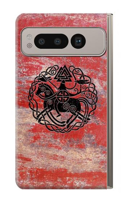 S3831 Symbole antique nordique viking Etui Coque Housse pour Google Pixel Fold