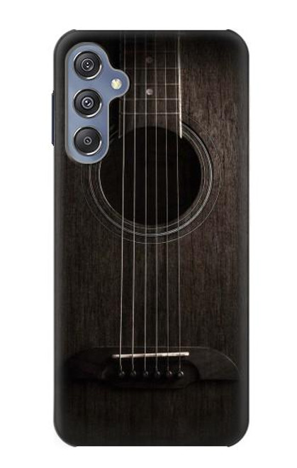 S3834 Guitare noire Old Woods Etui Coque Housse pour Samsung Galaxy M34 5G