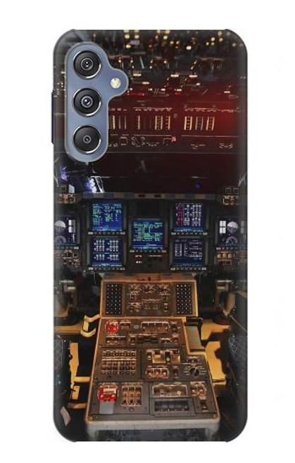 S3836 Poste de pilotage d'avion Etui Coque Housse pour Samsung Galaxy M34 5G