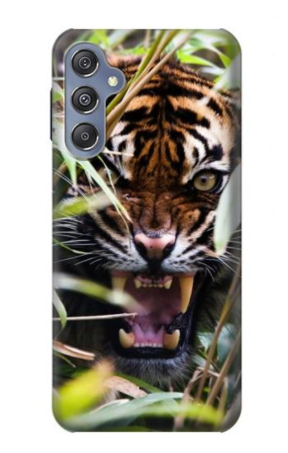 S3838 Tigre du Bengale qui aboie Etui Coque Housse pour Samsung Galaxy M34 5G