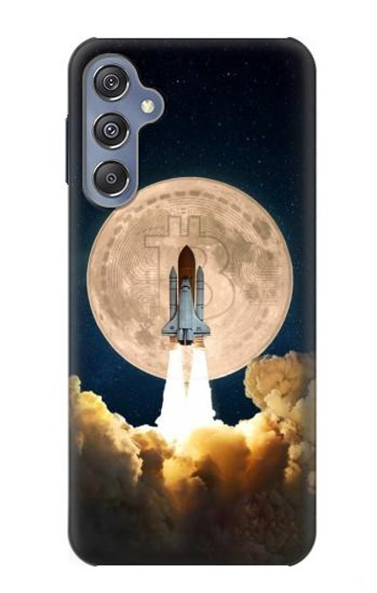 S3859 Bitcoin à la Lune Etui Coque Housse pour Samsung Galaxy M34 5G