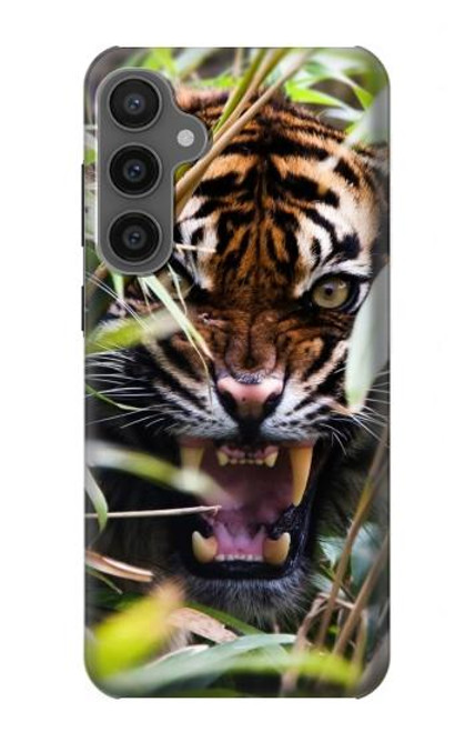 S3838 Tigre du Bengale qui aboie Etui Coque Housse pour Samsung Galaxy S23 FE