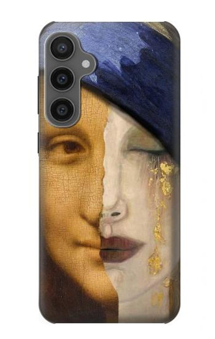 S3853 La Joconde Gustav Klimt Vermeer Etui Coque Housse pour Samsung Galaxy S23 FE