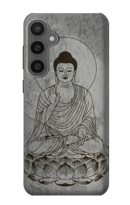S3873 Dessin au trait Bouddha Etui Coque Housse pour Samsung Galaxy S23 FE