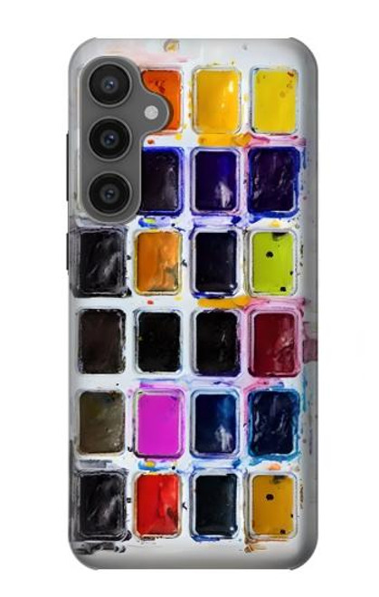 S3956 Graphique de boîte à palette aquarelle Etui Coque Housse pour Samsung Galaxy S23 FE