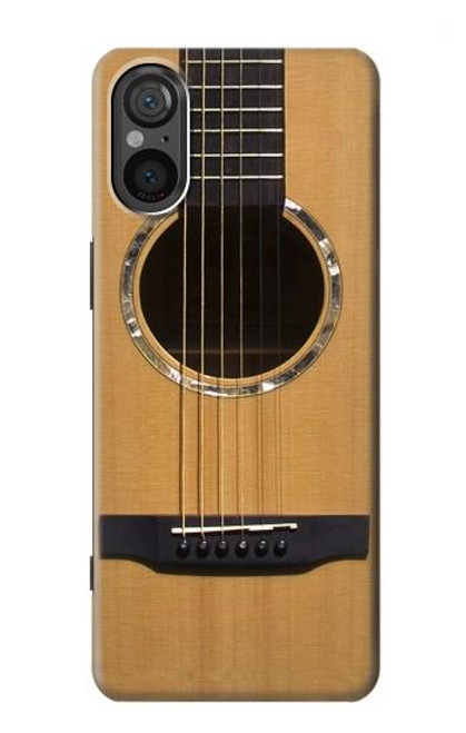 S0057 Guitare acoustique Etui Coque Housse pour Sony Xperia 5 V