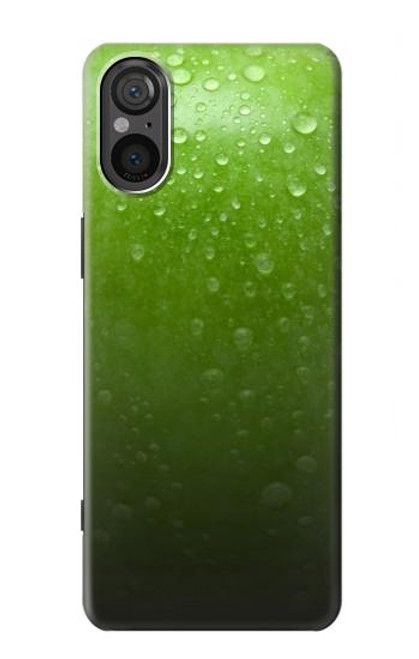 S2475 Seamless Texture verte pomme Etui Coque Housse pour Sony Xperia 5 V