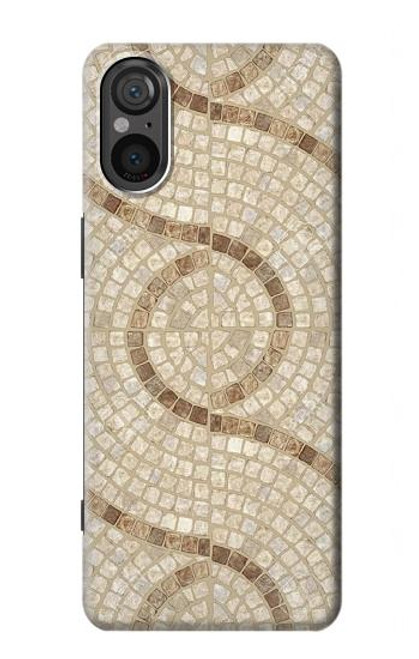 S3703 Carreaux de mosaïque Etui Coque Housse pour Sony Xperia 5 V