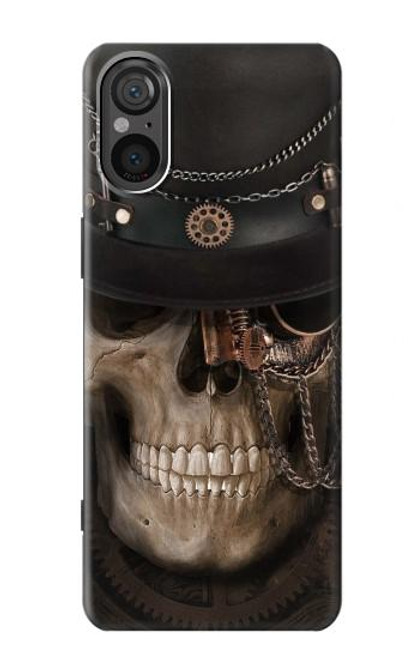 S3852 Crâne Steampunk Etui Coque Housse pour Sony Xperia 5 V