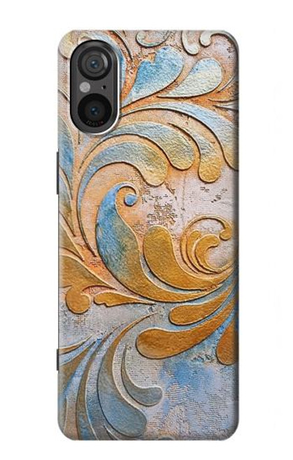 S3875 Tapis vintage en toile Etui Coque Housse pour Sony Xperia 5 V