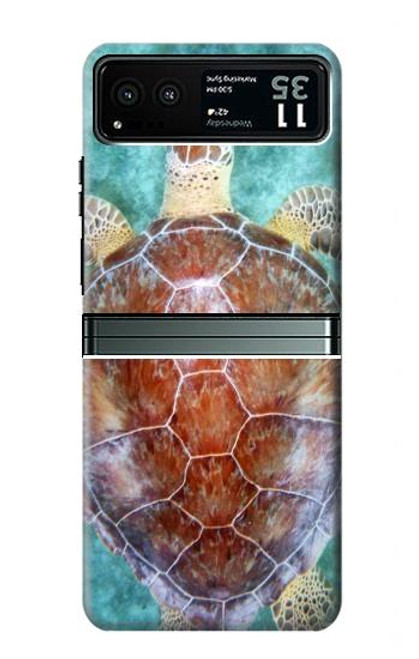 S1424 Tortue de mer Etui Coque Housse pour Motorola Razr 40