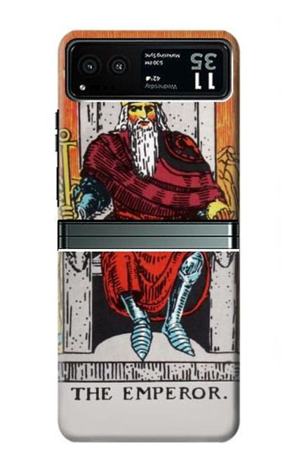 S2808 Carte Tarot L'Empereur Etui Coque Housse pour Motorola Razr 40
