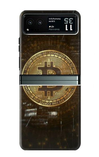 S3798 Crypto-monnaie Bitcoin Etui Coque Housse pour Motorola Razr 40