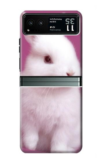 S3870 Mignon bébé lapin Etui Coque Housse pour Motorola Razr 40